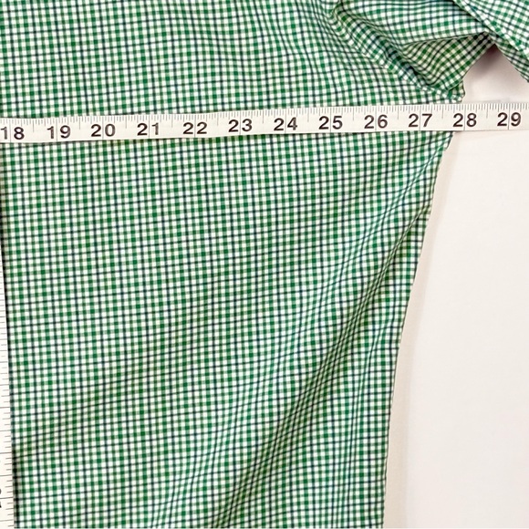 Ralph Lauren Men's L Green & Blue Gingham Checkered Plaid Shirt ~ Excellent - Picture 6 of 8
